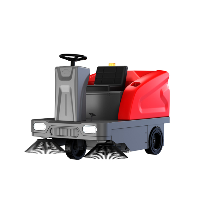 SD1550 Industrial Ride on Floor Sweeper, Battery Powered Electric Floor Cleaning Machine