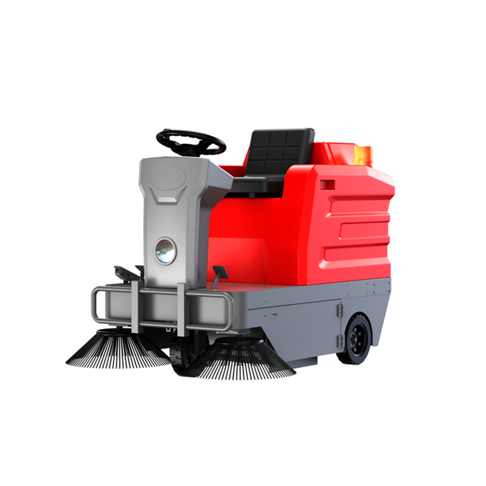 SD1250 49" Ride-on Industrial Floor Sweeper Machine, 21 Gal Dustbin, 73194 Sqft/h Efficiency