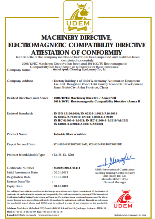 MACHINERY DIRECTVE,EIECTROMAGNEIIC COMPATBIIY DIRECTVEATESTATON OF CONFORMIIY