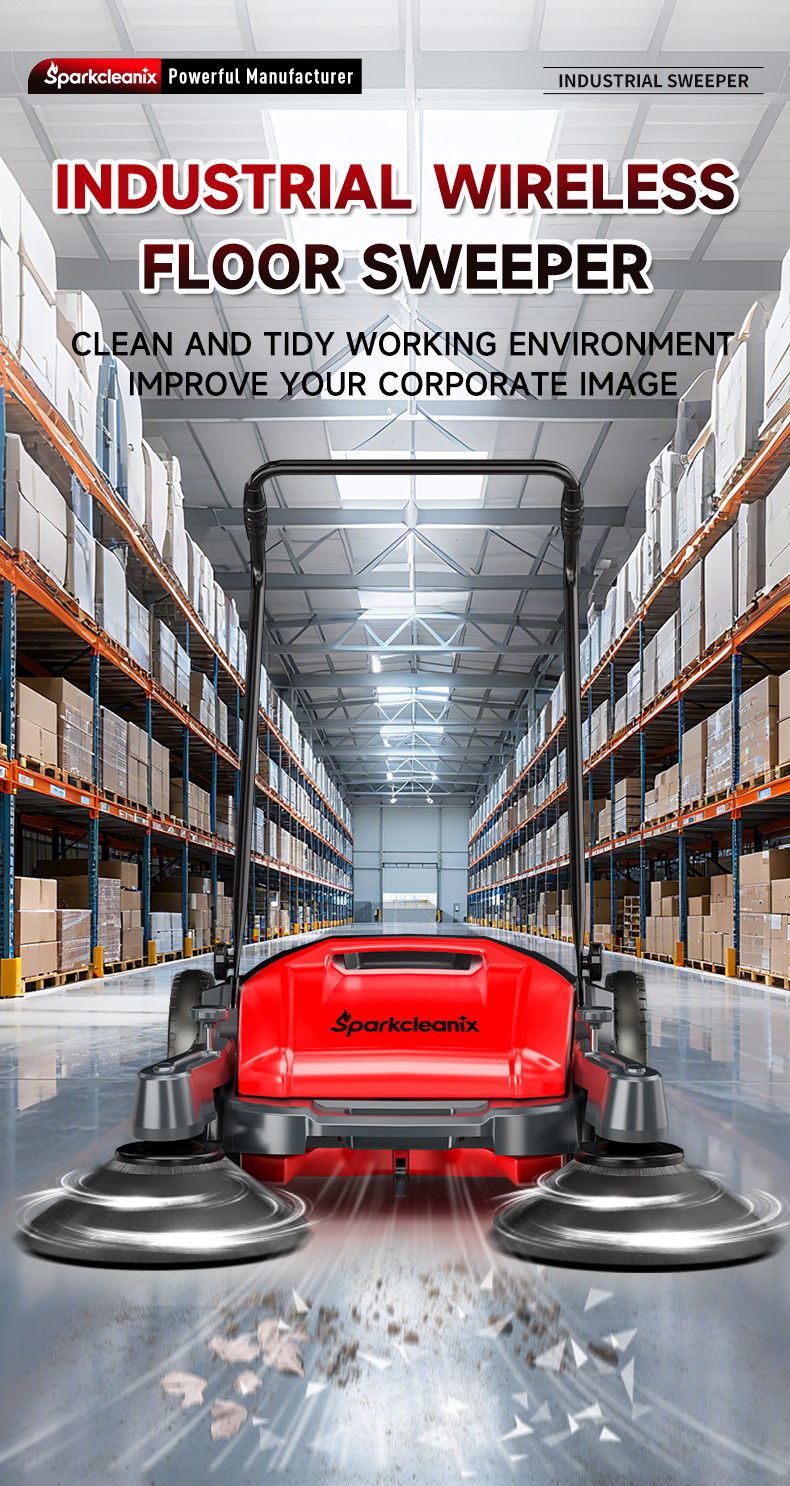 Manual floor sweeper 