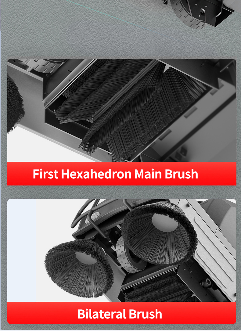 automatic Industrial Ride on Electric Street Road Floor Sweeper Machine