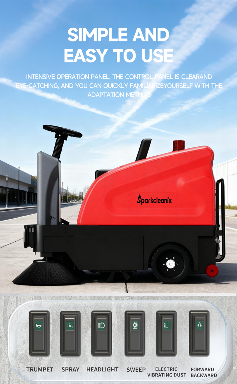 Industrial Commercial Ride On Floor Sweeper