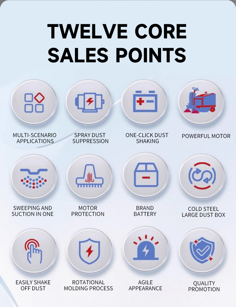 Industrial Commercial Ride On Floor Sweeper