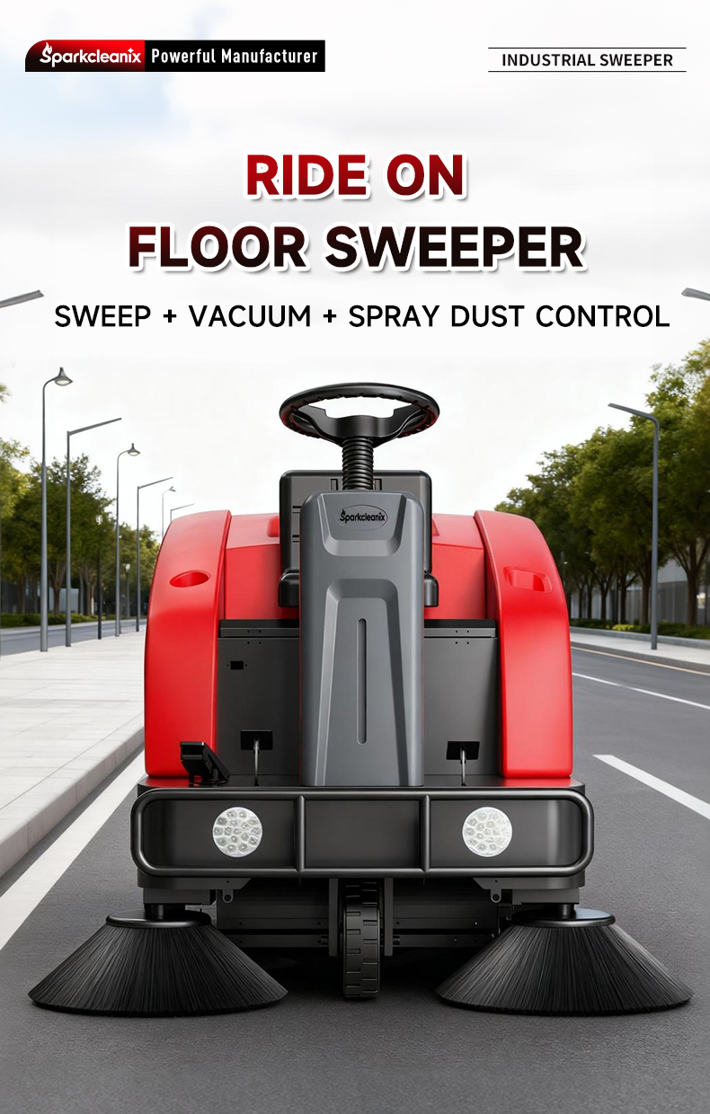 Industrial Commercial Ride On Floor Sweeper