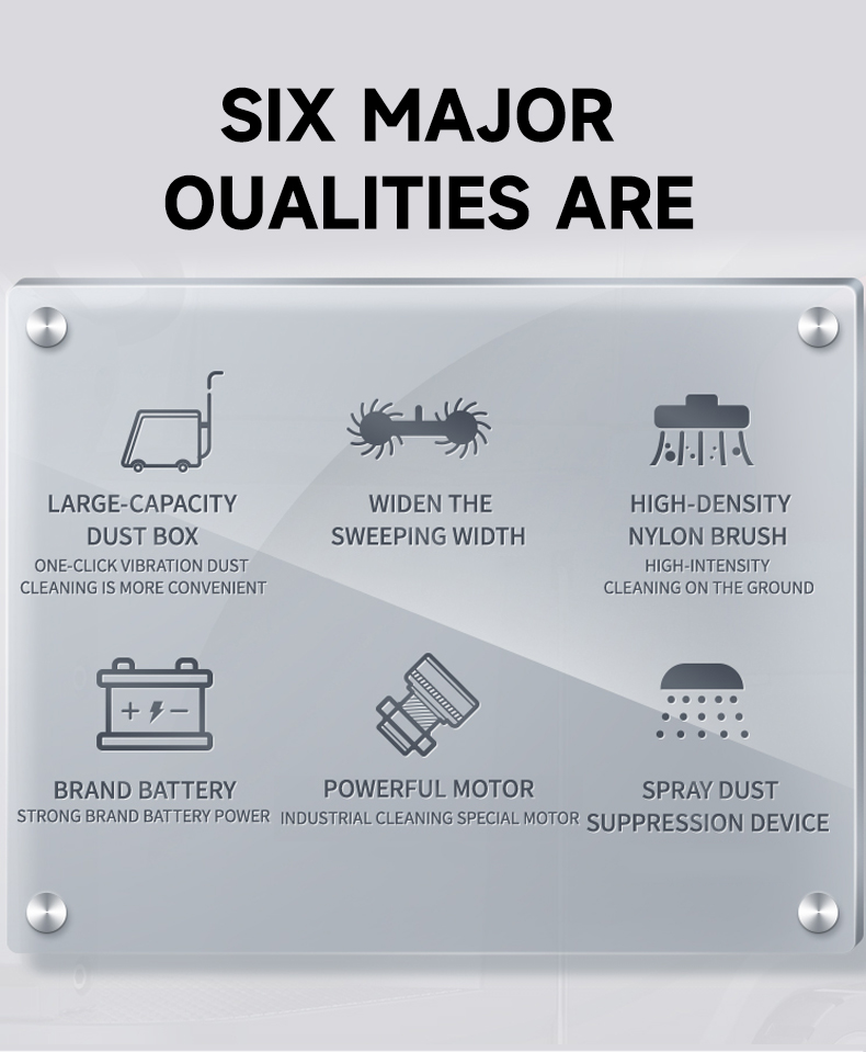 Semi-enclosed ride on battery powered floor sweeper 