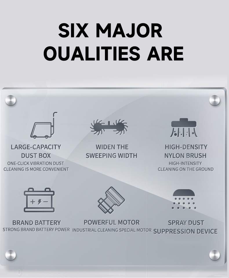 Full Enclosed Ride on Floor Sweeper Truck 