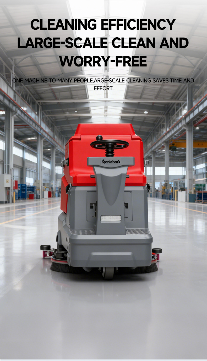 industrial floor scrubber