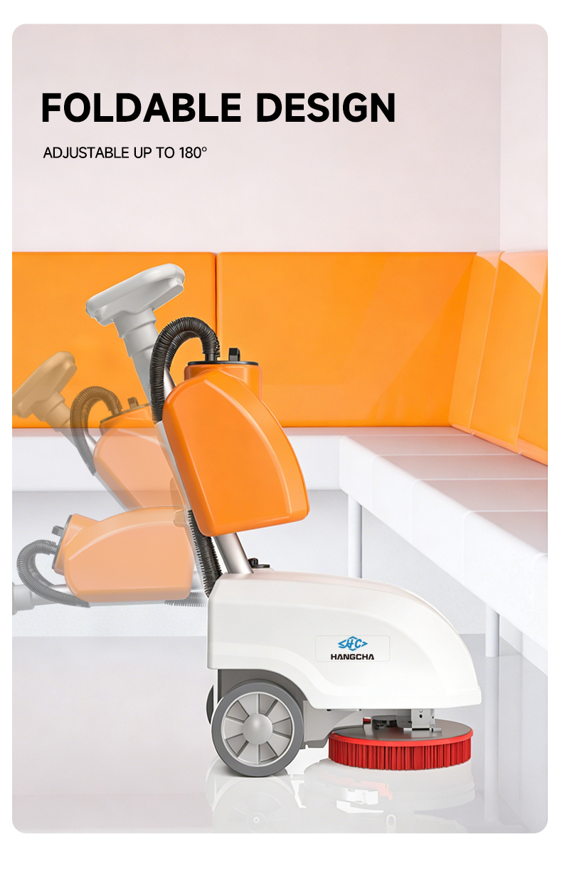 hand push floor scrubber
