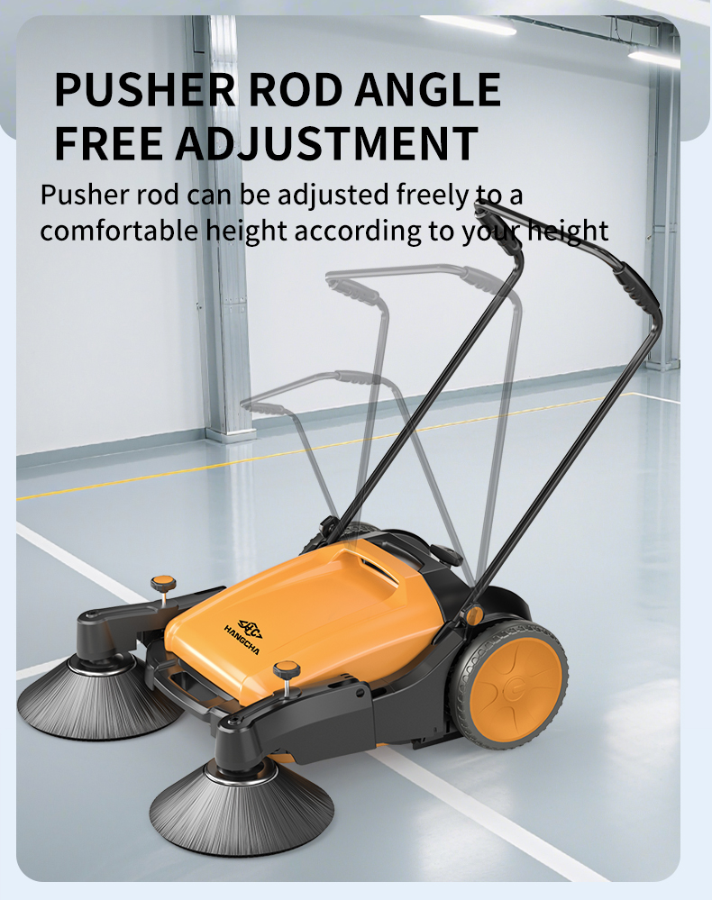 Manual floor sweeper