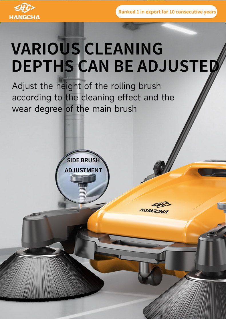 Manual floor sweeper