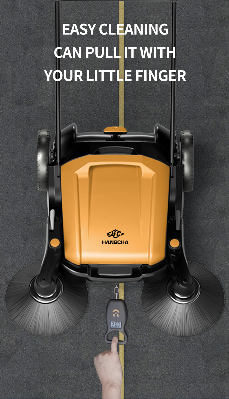 Manual floor sweeper