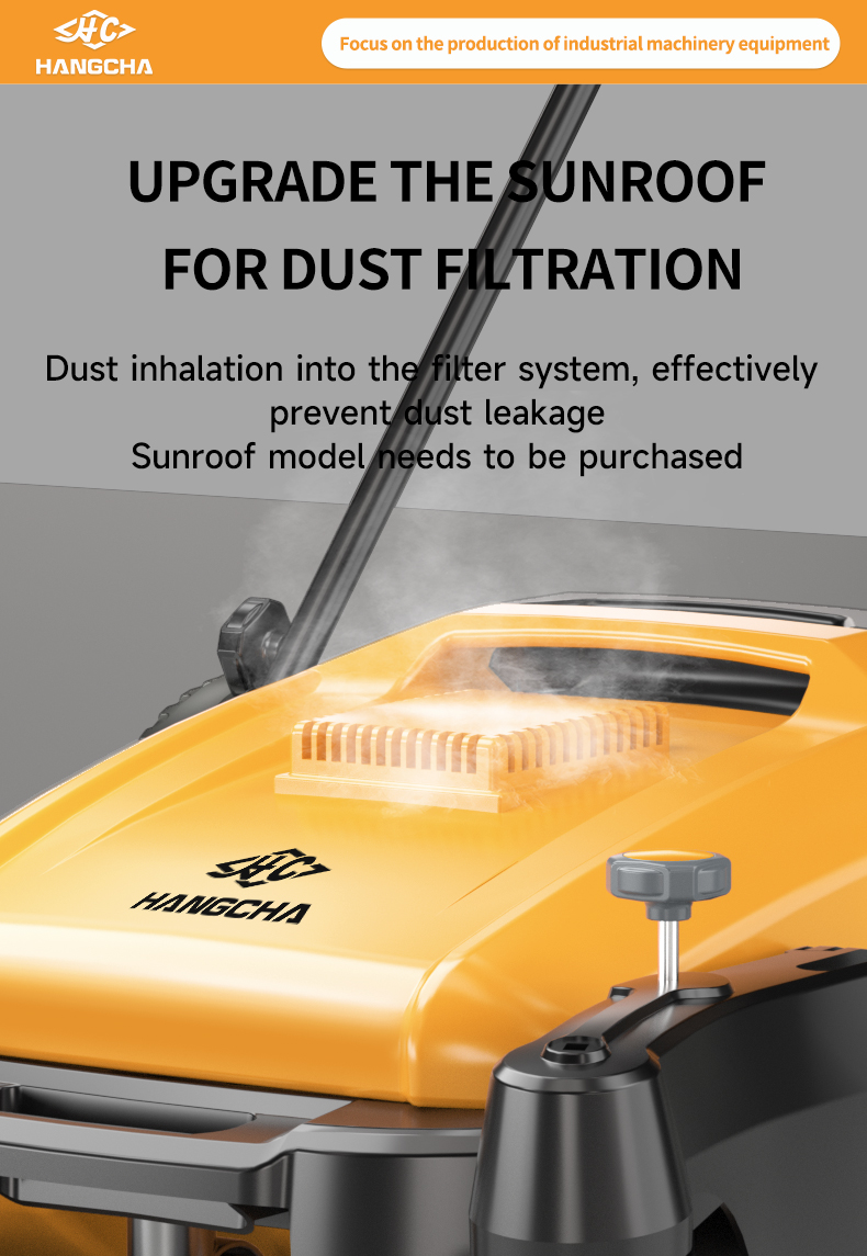 Manual floor sweeper