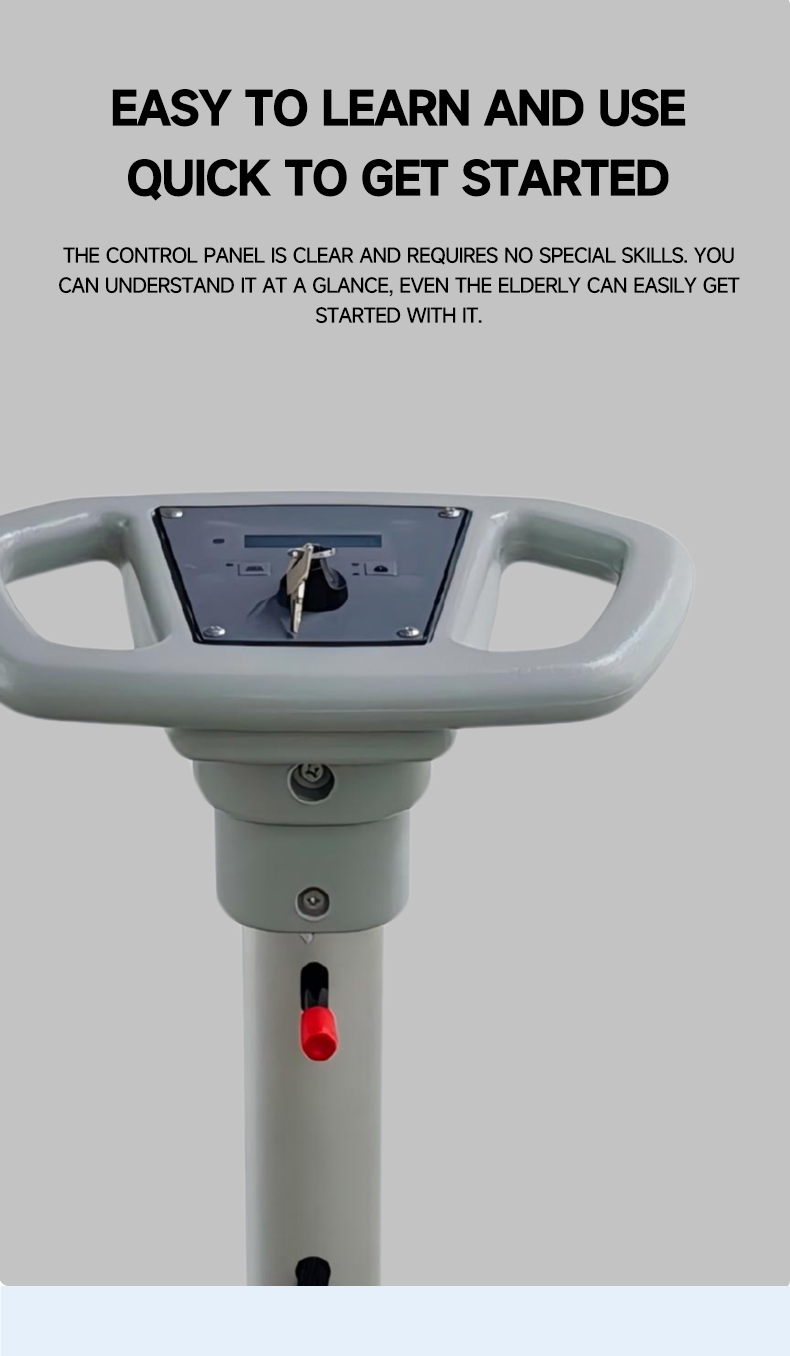 foldable handle hand push floor scrubber 