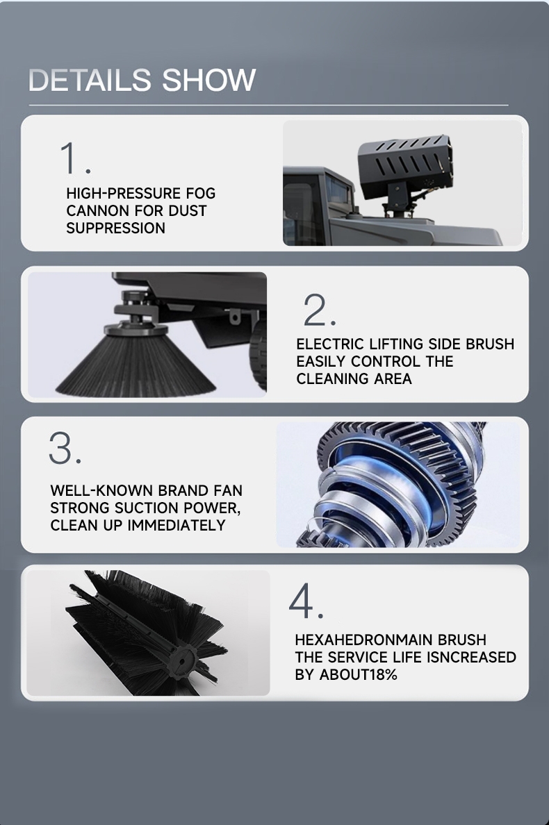 road street sweeper truck