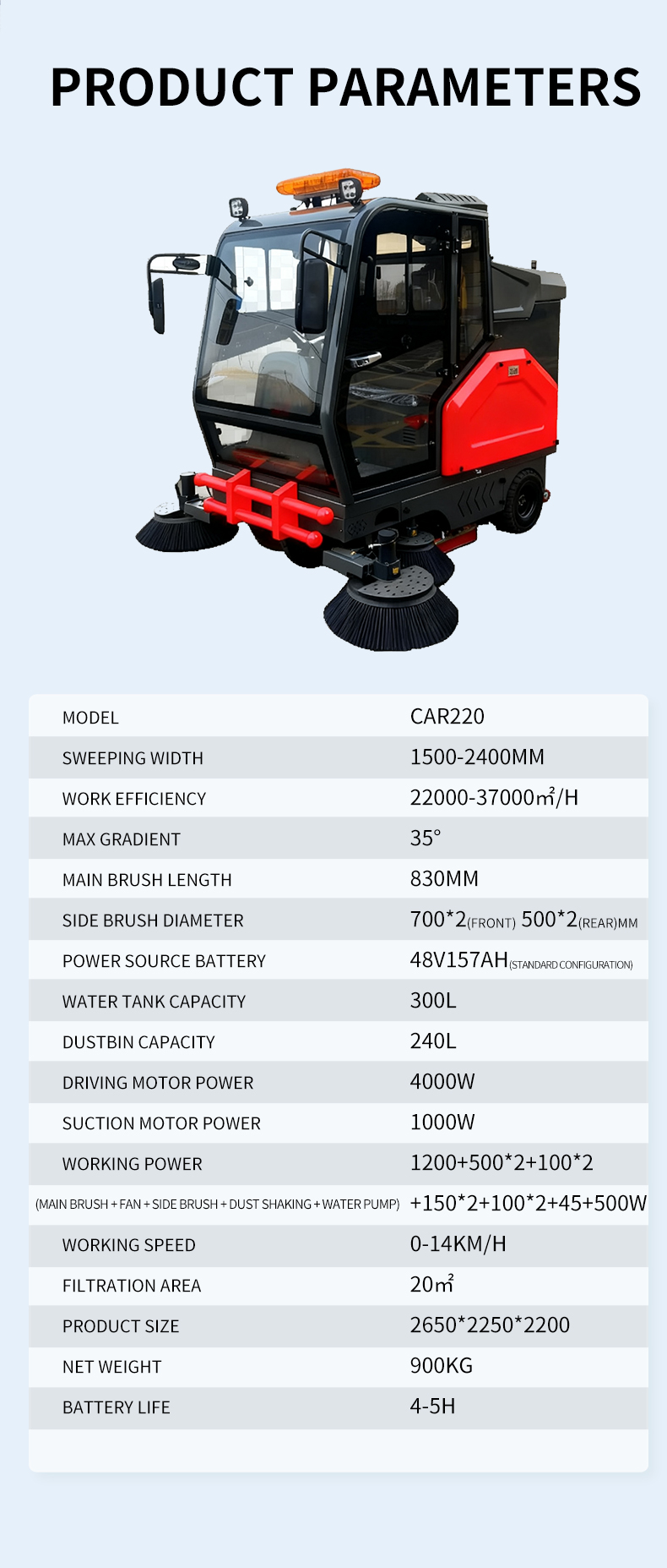 road street sweeper car