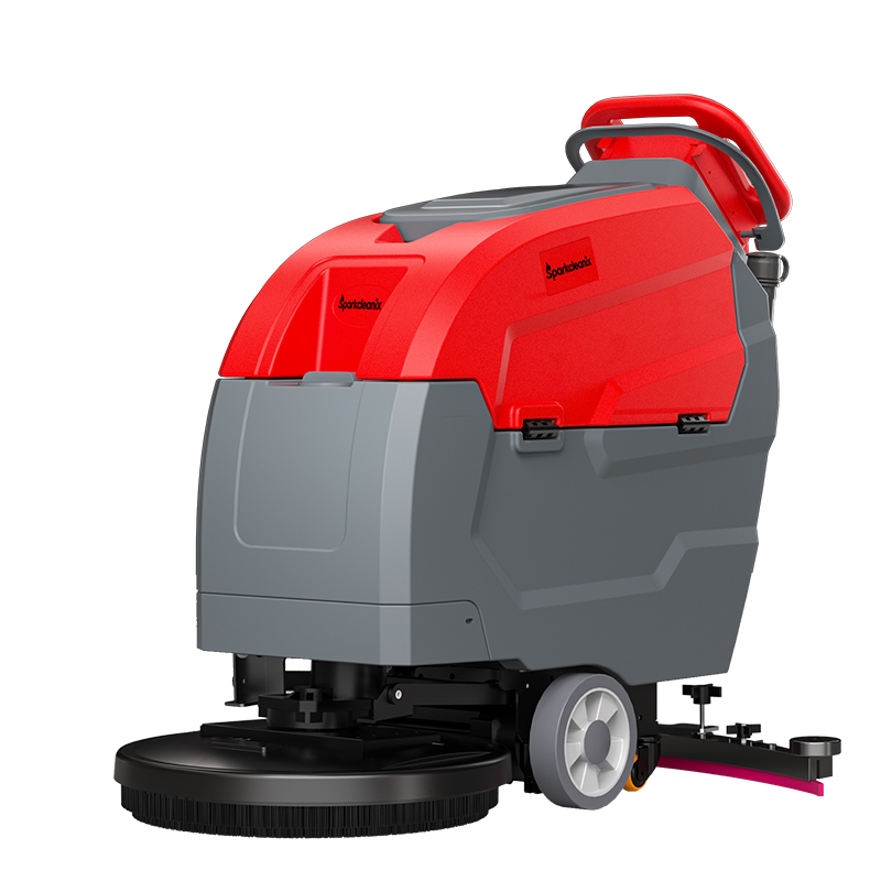 Self propelled floor scrubber